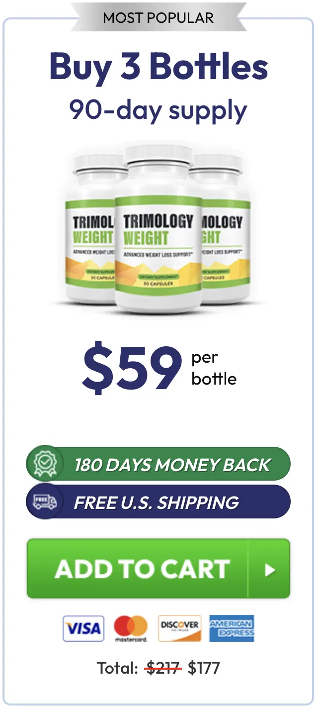 Trimology three bottles order